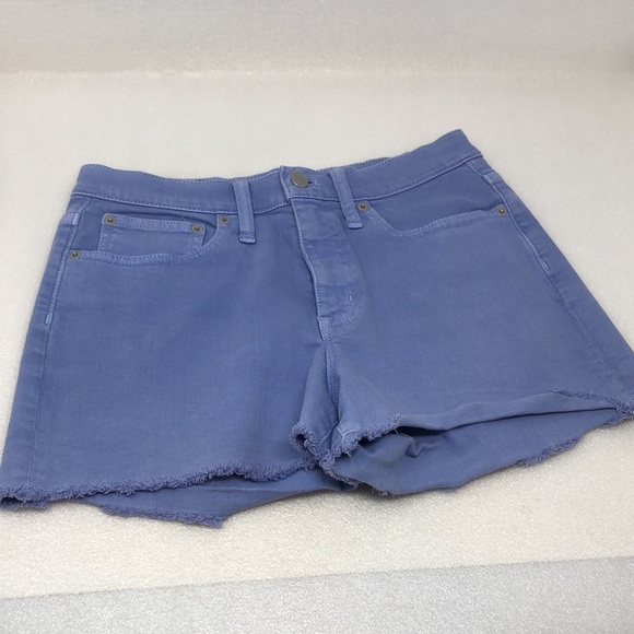 J. Crew Periwinkle High-Rise Garment-Dyed Cutoff Boy Short Size 27 - Picture 9 of 14